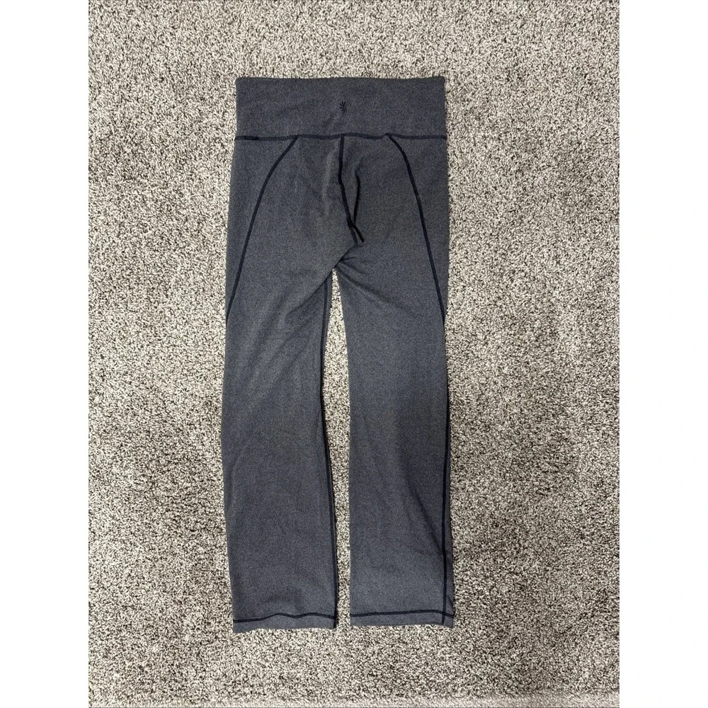 Athleta Leggings Size M Flare Yoga Pants High Rise Activewear Gray